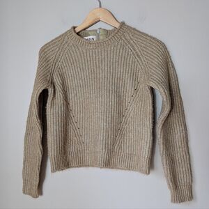 ANTHROPOLOGIE Pepin Cropped Sweater Size Extra Small